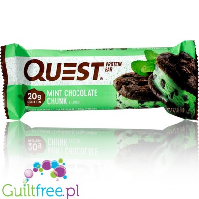 Quest Bar Protein Bar Mint Chocolate Chunk Flavor