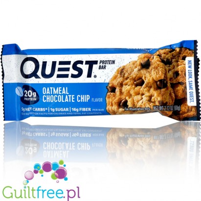Quest Protein Bar Oatmeal Chocolate Chip Flavor 