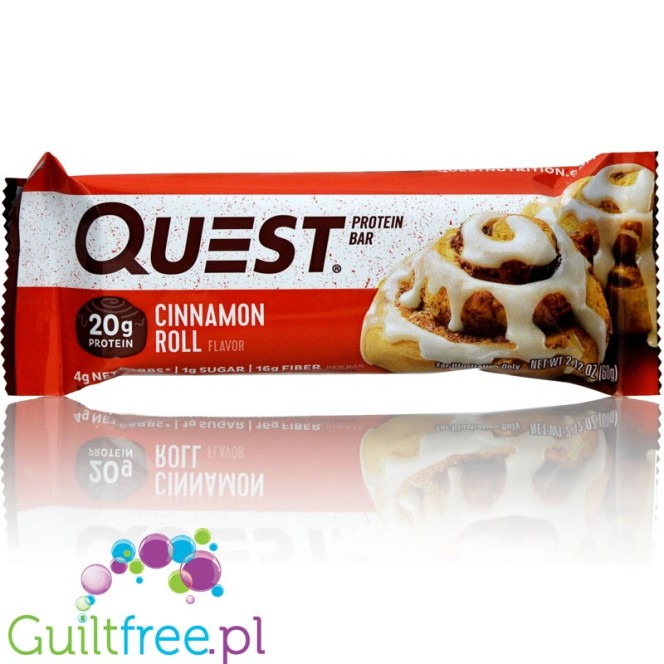 Quest Bar Cinnamon Roll baton proteinowy 20g białka / 1g węglowodanów