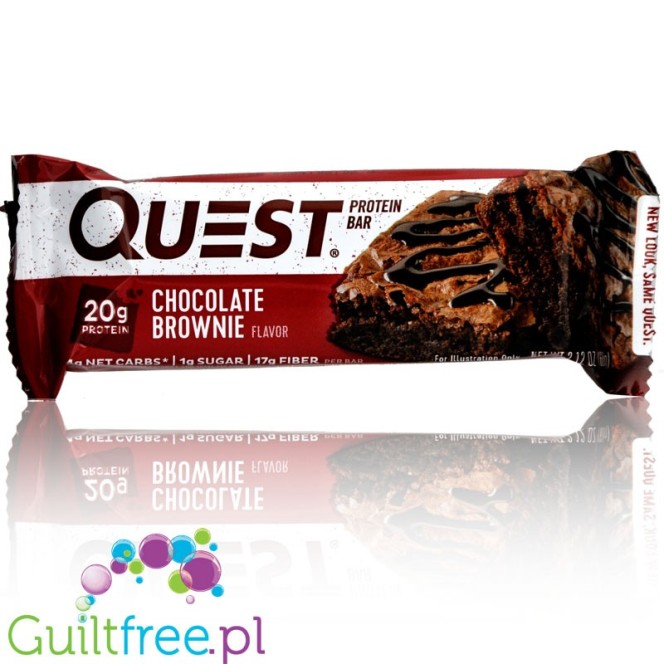 Quest Bar Chocolate Brownie - baton proteinowy Czekoladowe Brownie 20g białka