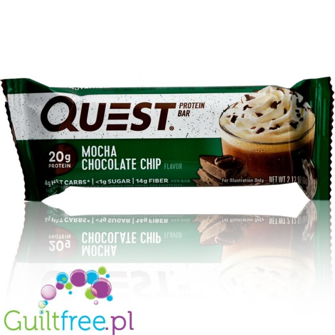 Quest Bar Mocha Chocolate Chip - naturalny baton 20g białka