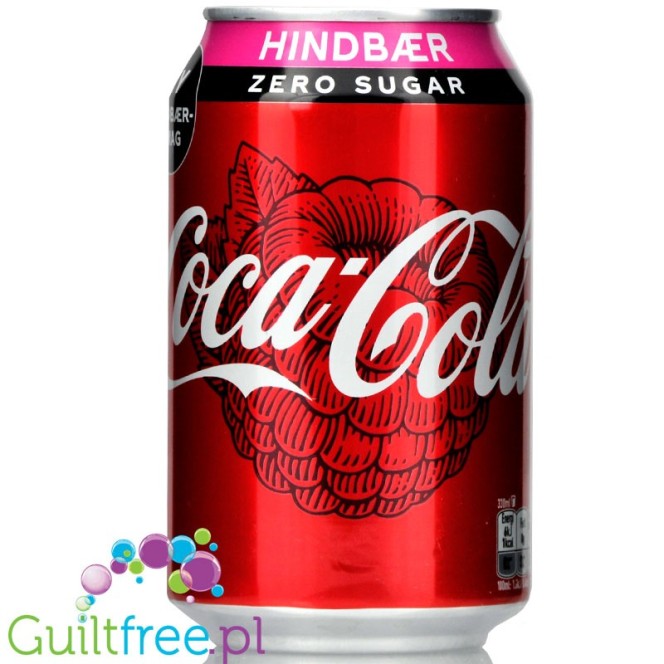 Coca-Cola Raspberry Zero w puszce, malinowa Cola bez kalorii i bez cukru
