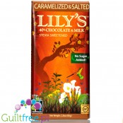 Lily's Sweets Stevia Milk Chocolate Carmelized & Salted - mleczna czekolada bez cukru ze stewią z solonym karmelem