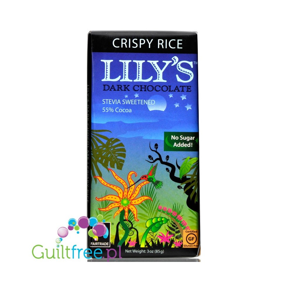 Lily's Sweets Stevia Dark Chocolate Crispy Rice - ciemna ...
