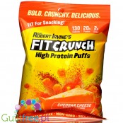 Robert Irvine's Fit Crunch Puffs, Cheddar Cheese - proteinowe chrupki serowe