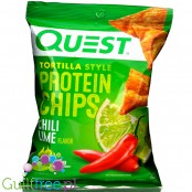 Quest Tortilla Chips, Chilli & Lime - chipsy proteinowe 20g białka