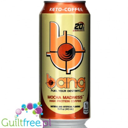 VPX Bang! Keto Coffee RTD, Mocha Madness, 15 oz