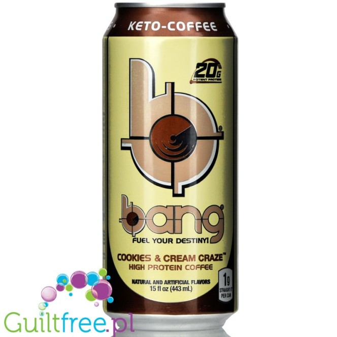 VPX Bang! Keto Coffee RTD, Cookies & Cream Craze, 15 oz