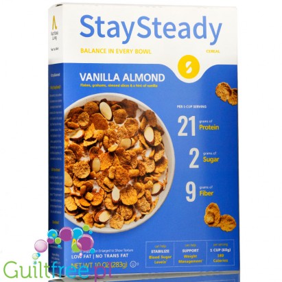 Nutritious Living Stay Steady Vanilla Almond - proteinowe płatki śniadaniowe