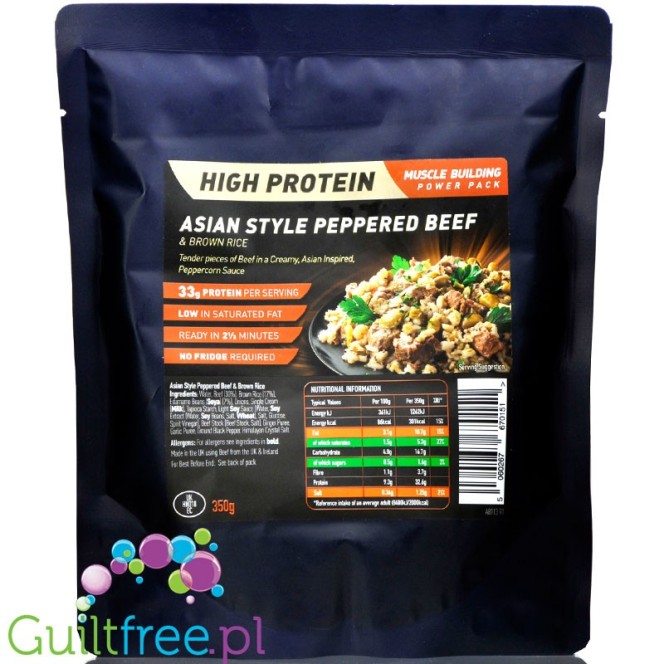 Performance Meals Asian Style Peppered Beef & Brown