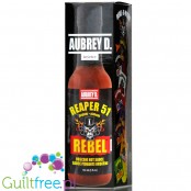 Aubrey D Rebel Reaper 51 Hot Sauce - ostry sos zero kalorii z papryczką Carolina Reaper, piekielnie ostry