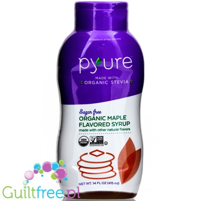 Pyure Stevia Maple Syrup - organiczny substytut syropu klonowego bez cukru