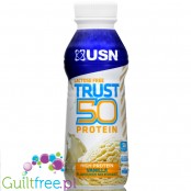 USN Trust 50 Vanilla - 50g białka, bezlaktozowy szejk proteinowy bez cukru