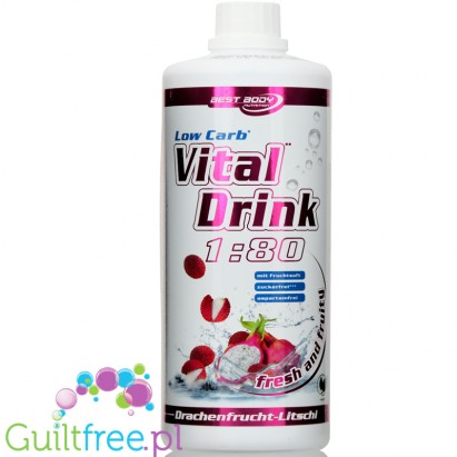 Vital Drink Dragon fruit & Lychee sugar free concetrate with L-carnitine