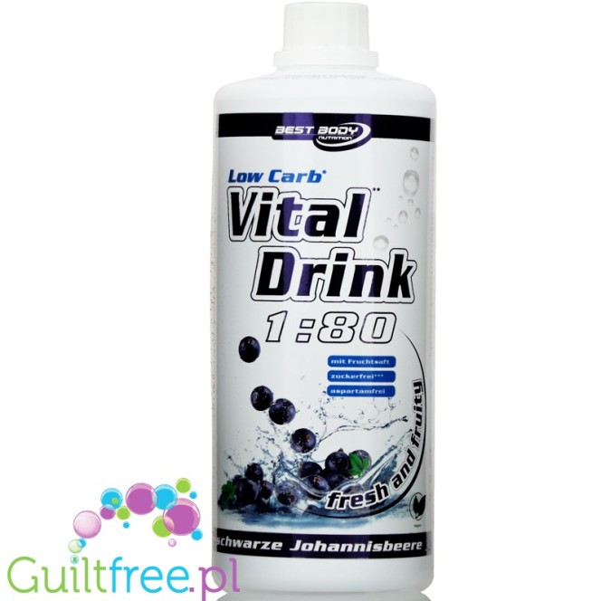 Vital Drink Blackcurrant sugar free concetrate with L-carnitine