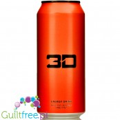 3D Orange Sunburst sugar free energy drink
