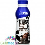 USN TRUST RTD Pure Protein Fuel Chocolate - lactose & sugar free shake 50g protein