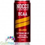 NOCCO BCAA Orange - napój energetyczny bez cukru z kofeiną i l-karnityną