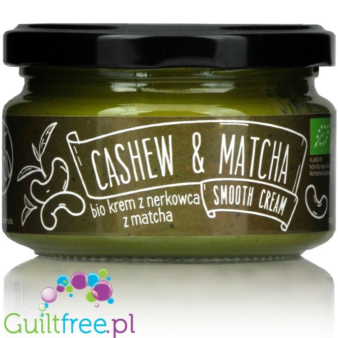 Diet Food organic cashew butter with matcha