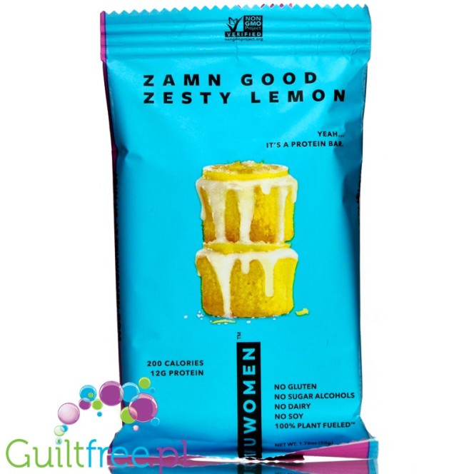 TRUWOMEN Zamn Good Zesty Lemon - natural, vegan, gluten free protein bar