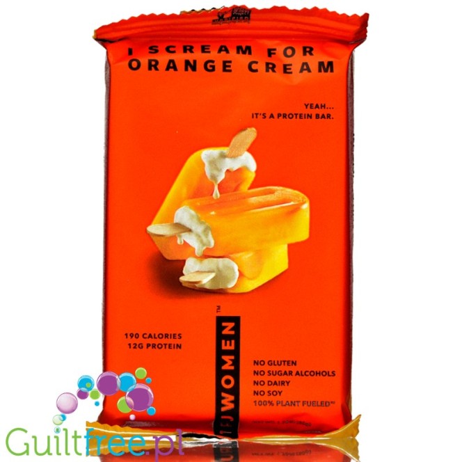 TRUWOMEN I Scream for Orange Cream - wegański baton proteinowy bez soi, glutenu i słodzików