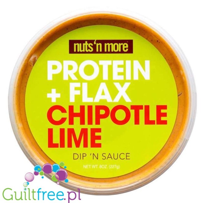 Nuts 'N More Protein Dip'n Sauce Chipotle Lime - masło orzechowe z WPI i ksylitolem, dip do kuchni meksykańskiej
