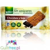 Gullón DietNature Chocolate & Soya - kruchy herbatnik bez cukru z ciemną czekoladą