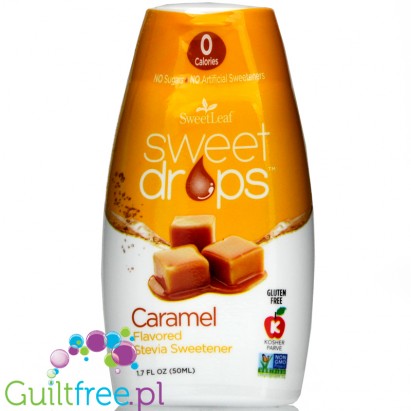 SweetLeaf Sweet Drops Stevia Sweetener, Caramel Flavored (50 ml)