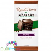 Russel Stover Stevia, sugar free chocolate, Truffle, rich truffle filling in dark chocolate