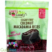 Curly Girlz Candy Coconut Macadamia Bites - bezcukrowe czekoladki z kokosem, toffe i makadamia