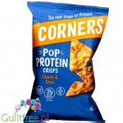Corners Pop Protein Crisps Cheese & Onion - duża paka, cebulowo-serowe chipsy białkowe