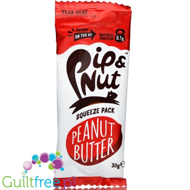 Pip & Nut Smooth Peanut - gładkie masło orzechowe, tubka squeeze pack