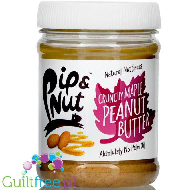 Pip & Nut Peanut Butter 225g Crunchy Maple