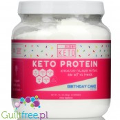 Kiss My Keto Keto Protein, Birthday Cake - keto odżywka białkowa z MCT i peptydami kolagenu