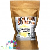RealFoodSource Certified Organic Natural Edible Cocoa Butter Drops Big Pack 5kg