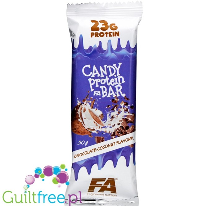 Fitness Authority Candy Bar Chocolate Coocnut - 24g protein per 200kcal