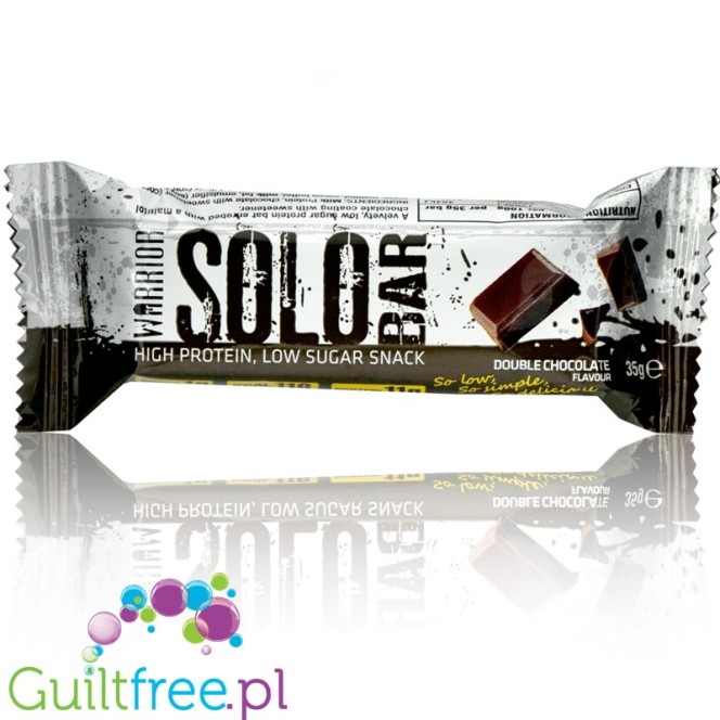 Warrior Solo Double Chocolate 100kcal protein bar