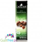 Cavalier Stevia mleczna czekoladka z orzechami laskowymi bez cukru