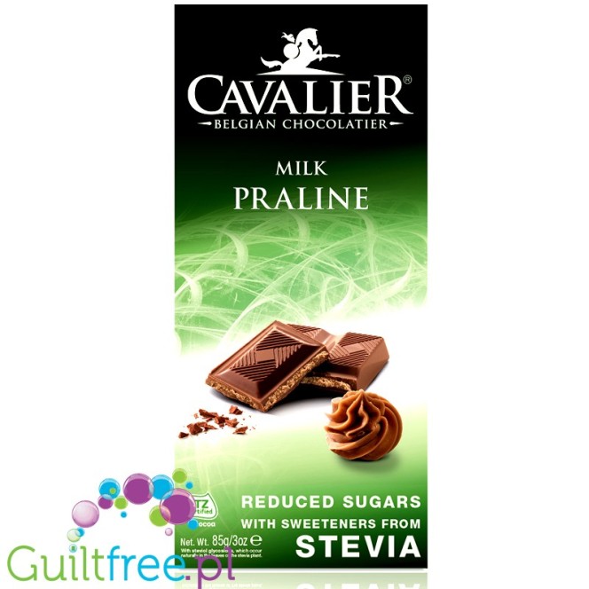 Cavalier Stevia mleczna czekolada z nadzieniem pralinowym