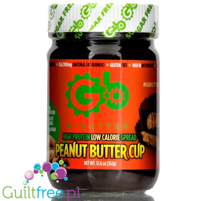 G Butter Peanut Butter Cup - niskokaloryczne masło z nerkowców i orzechów ziemnych z WPI i CLA słodzone stewią i erytrolem