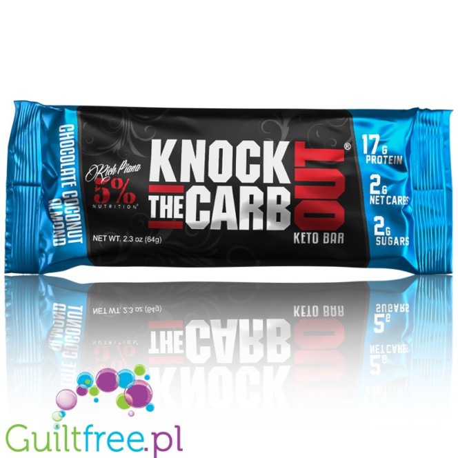 Rich Piana Knock The Carb Out Keto Bar Chocolate Coconut Almond