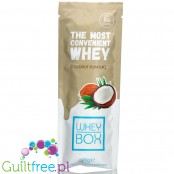 Whey Box Coconut - odżywka białkowa w saszetce, 84kcal, Kokos