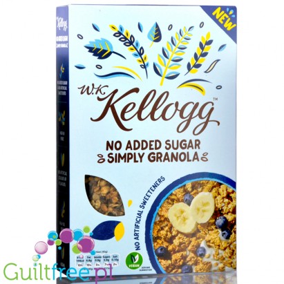 Kellogg No Added Sugar Granola - płatki śniadaniowe bez dodatku cukru