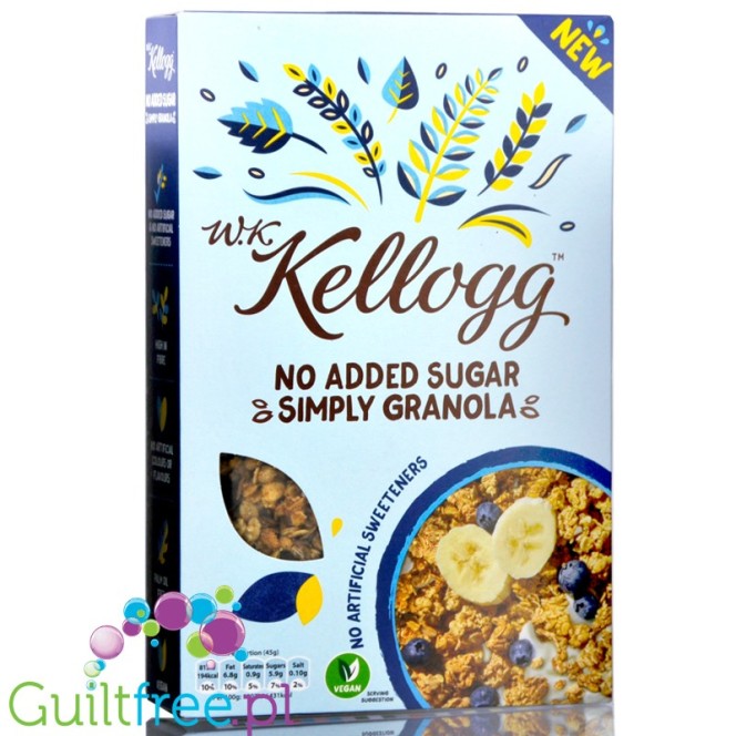 Kellogg Granola - wieloziarniste płatki śniadaniowe bez dodatku cukru