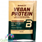 BioTech Vegan Protein Chocolate Cinnamon - wegańska odżywka białkowa z acai, goji i quinoa, saszetka