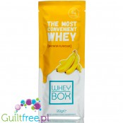 Whey Box Banana - odżywka białkowa w saszetce, 84kcal