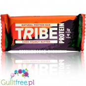 Tribe Vegan Protein Choc Peanut Butter - wegański baton białkowy bez słodzików, Czekolada & Masło Orzechowe
