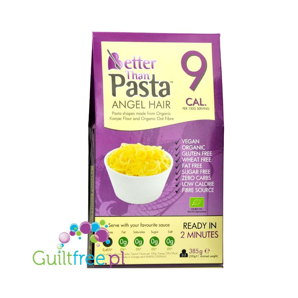 Better than Angel Hair organic konnyaku & organic oat fiber - Organic  konjac shirataki pasta in the shape of rice enriched 