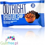 MTS Outright Almond & Chocolate Chip - naturalny baton białkowy bez glutenu i słodzików, z Machine Whey WPI 90