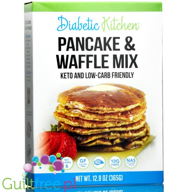 Diabetic Kitchen Pancake & Waffle - mieszanka do przygotowania gofrów i naleśników bez cukru
